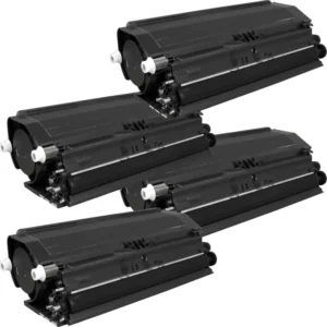 4 Kompatible Toner ersetzt Lexmark X463H11G Multipack schwarz