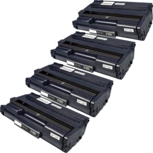 4 Kompatible Toner ersetzt Ricoh 407648 Multipack schwarz