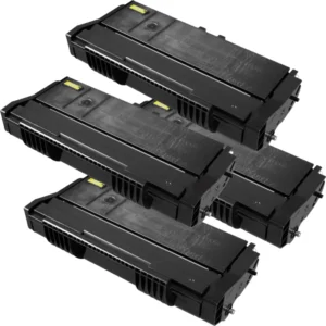 4 Kompatible Toner ersetzt Ricoh 407166 SP100LE Multipack schwarz