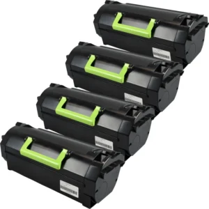 Kompatibles Toner 4er-Pack ersetzt Lexmark 63B2H00