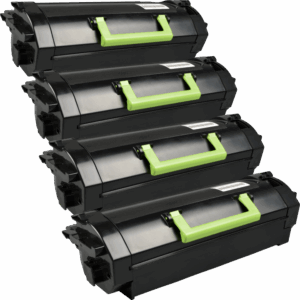 Kompatibles Toner 4er-Pack ersetzt Lexmark 53B2000