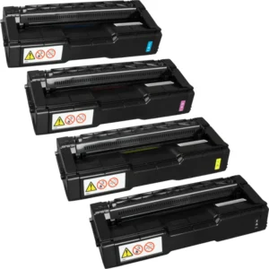 4 Kompatible Toner ersetzt Ricoh MC250H Multipack KCMY