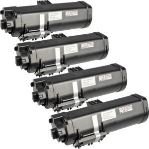4 Kompatible Toner ersetzt Kyocera TK-1260 Multipack schwarz